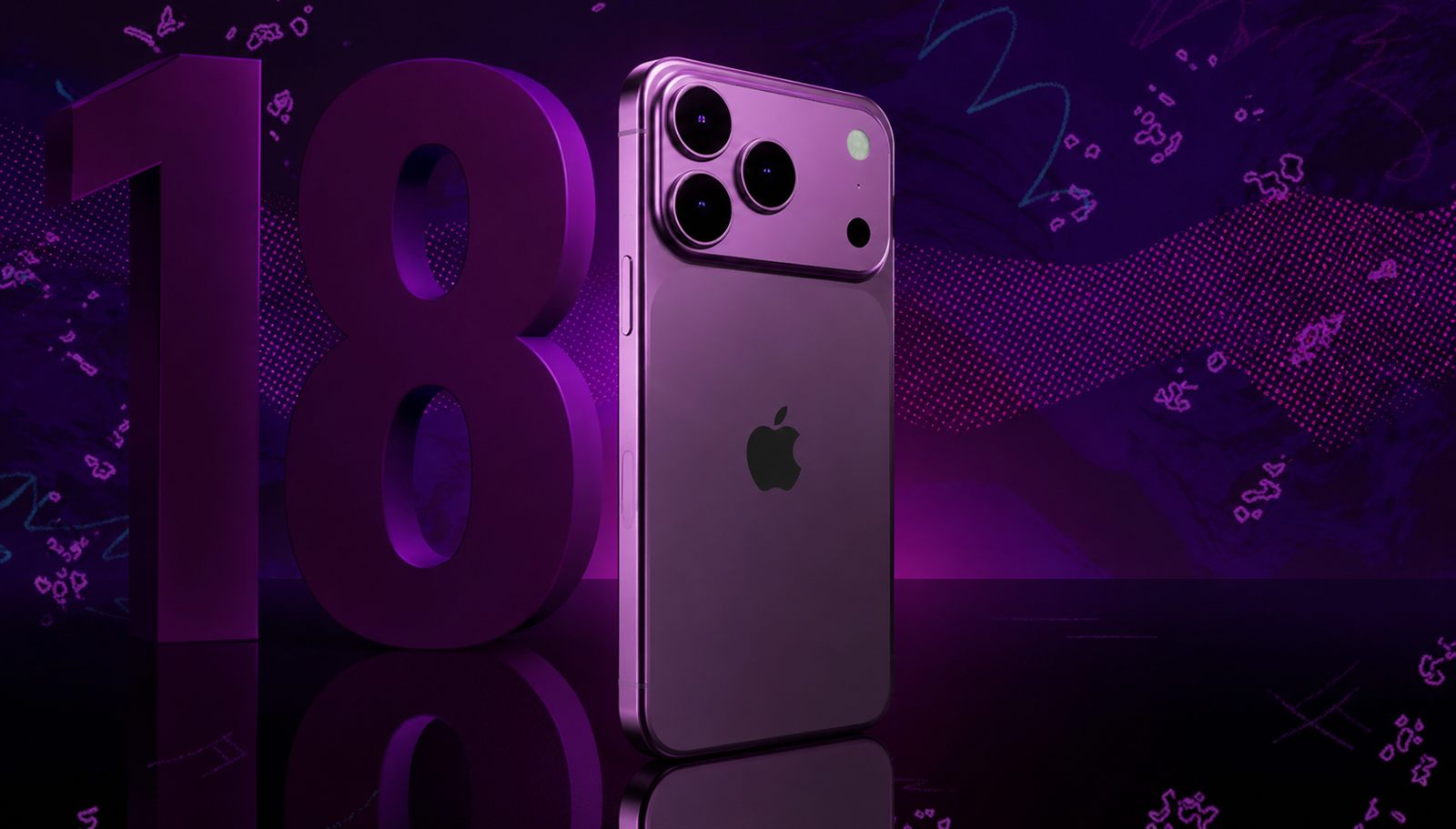 Concept render of the iPhone 18 Pro Max showing its triple-lens rear camera bump, used to illustrate rumored design changes ahead of Apple's official announcement